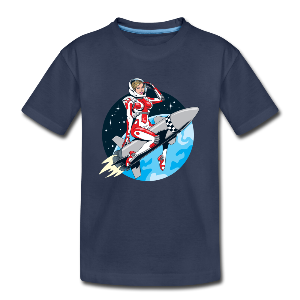 Rocket Girl - Kids' Premium T-Shirt - navy