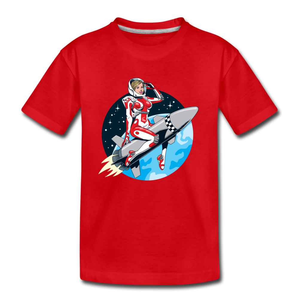 Rocket Girl - Kids' Premium T-Shirt - red