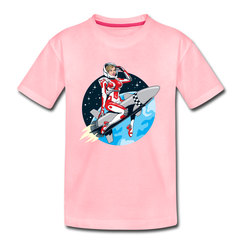 Rocket Girl - Kids' Premium T-Shirt - pink