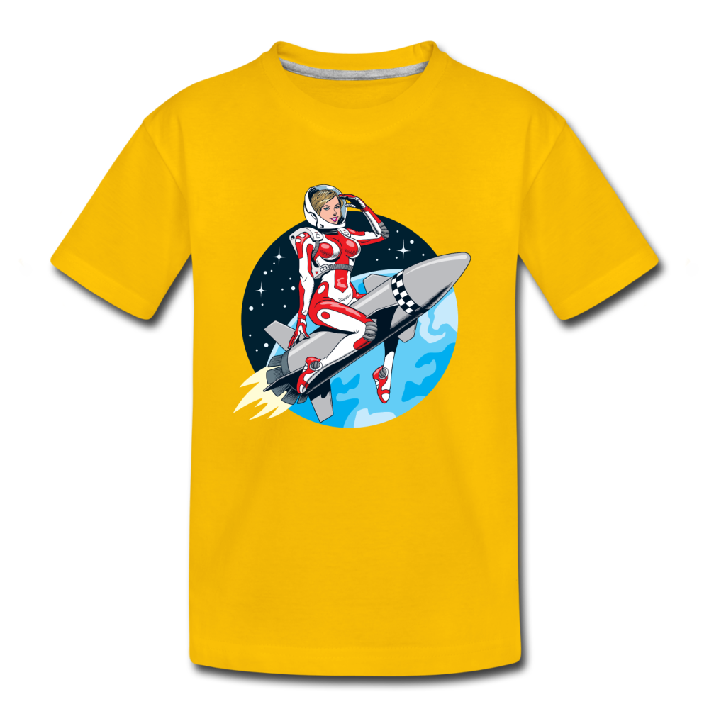 Rocket Girl - Kids' Premium T-Shirt - sun yellow