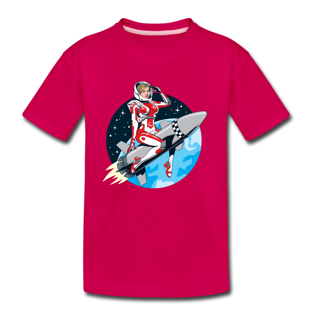 Rocket Girl - Kids' Premium T-Shirt - dark pink