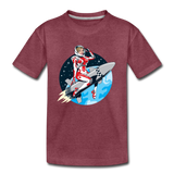 Rocket Girl - Kids' Premium T-Shirt - heather burgundy