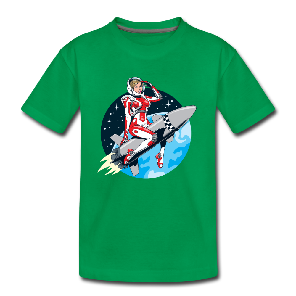 Rocket Girl - Kids' Premium T-Shirt - kelly green