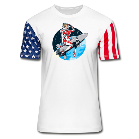 Rocket Girl - Stars & Stripes T-Shirt - white