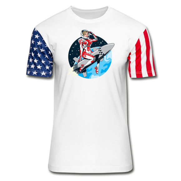 Rocket Girl - Stars & Stripes T-Shirt - white