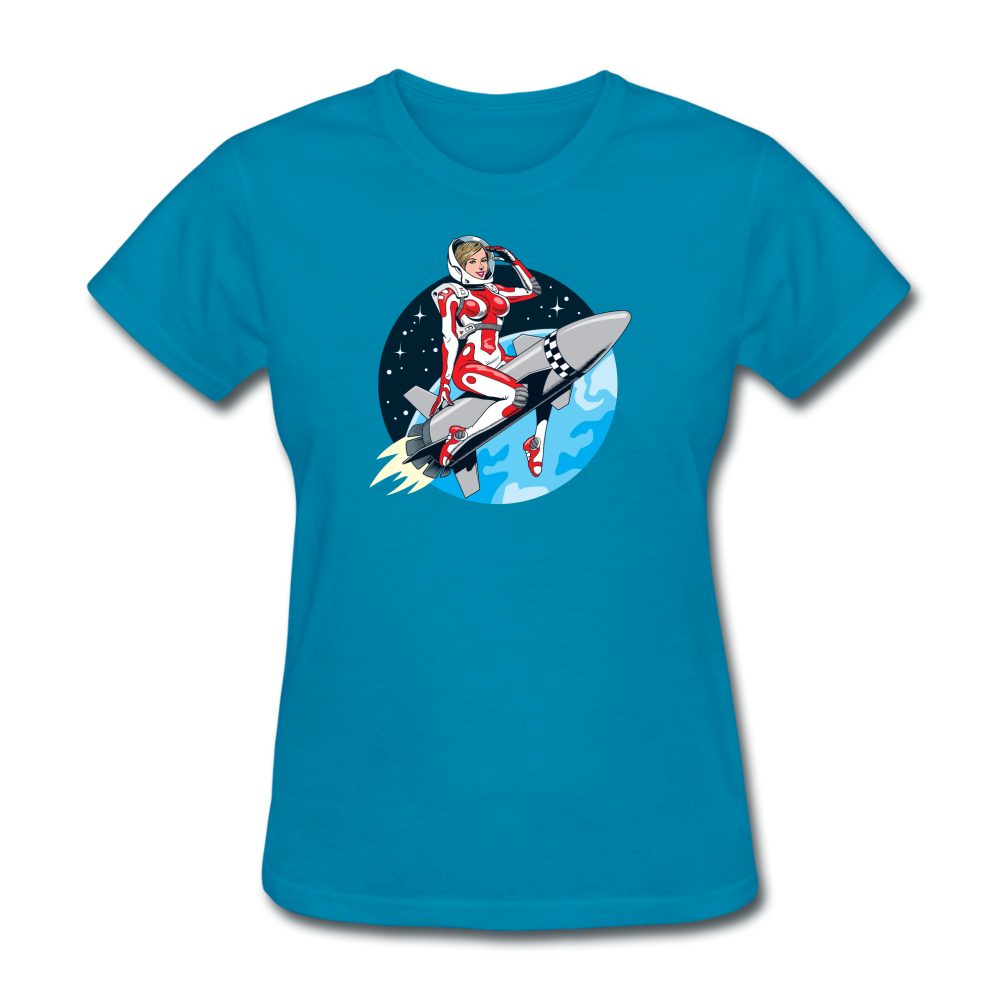 Rocket Girl - Women's T-Shirt - turquoise