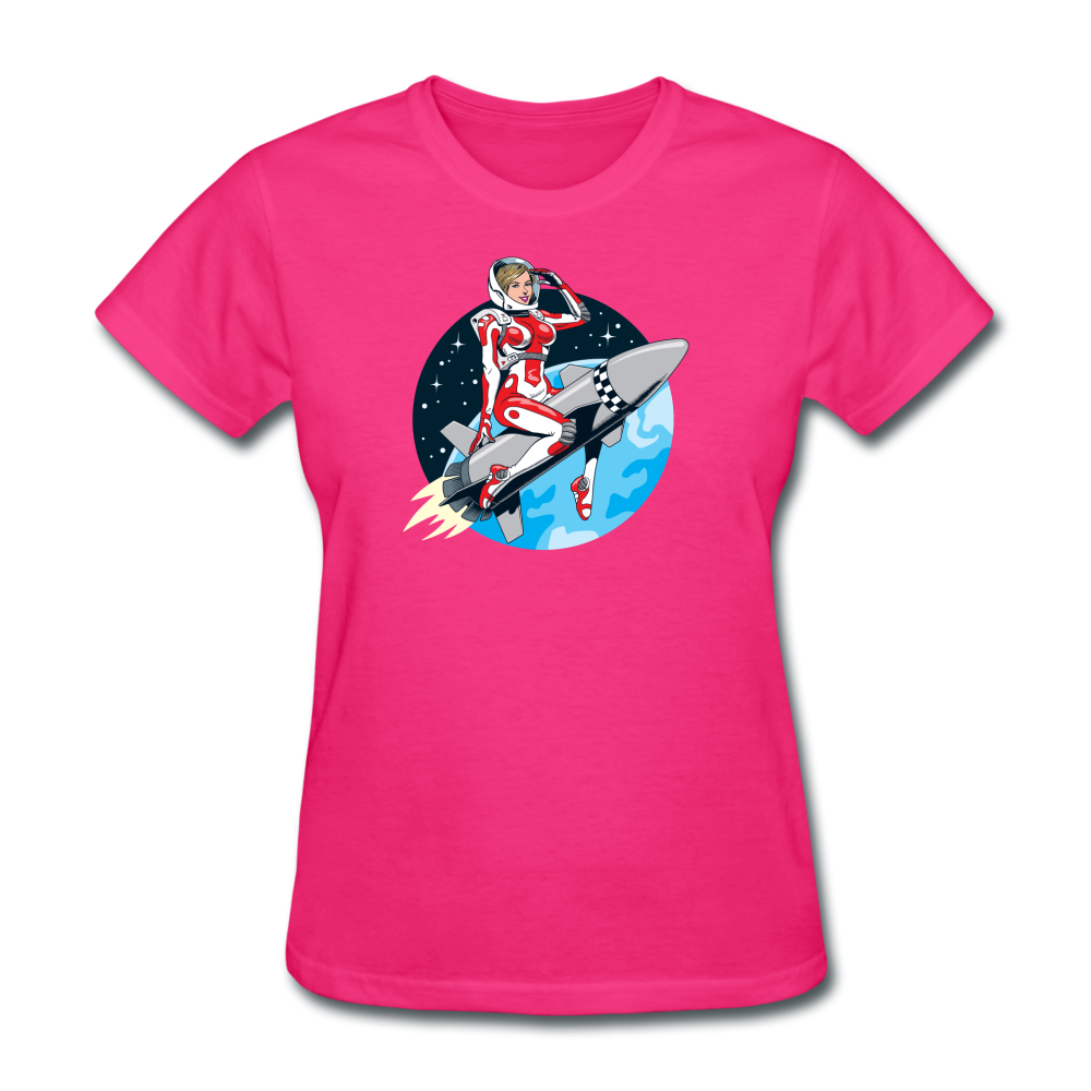 Rocket Girl - Women's T-Shirt - fuchsia