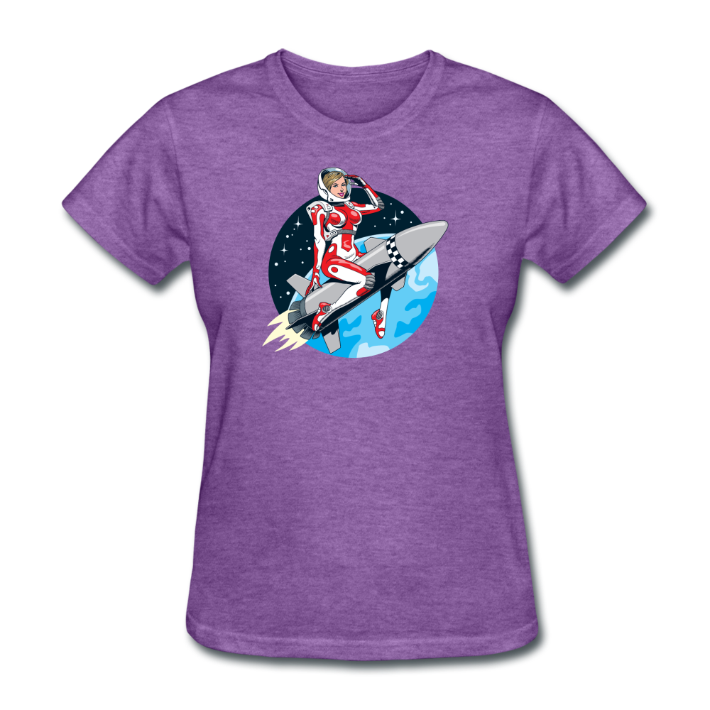 Rocket Girl - Women's T-Shirt - purple heather