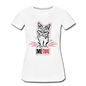 Angry Cat - Women’s Premium T-Shirt - white