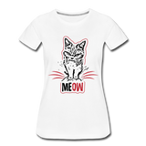 Angry Cat - Women’s Premium T-Shirt - white
