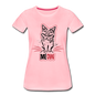 Angry Cat - Women’s Premium T-Shirt - pink