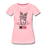 Angry Cat - Women’s Premium T-Shirt - pink