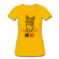 Angry Cat - Women’s Premium T-Shirt - sun yellow