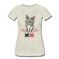 Angry Cat - Women’s Premium T-Shirt - heather oatmeal