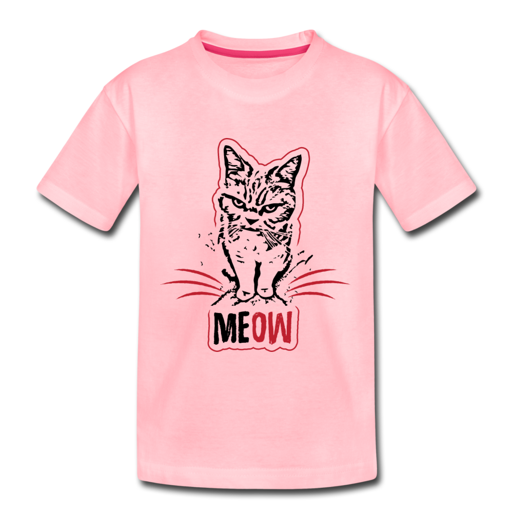 Angry Cat - Kids' Premium T-Shirt - pink