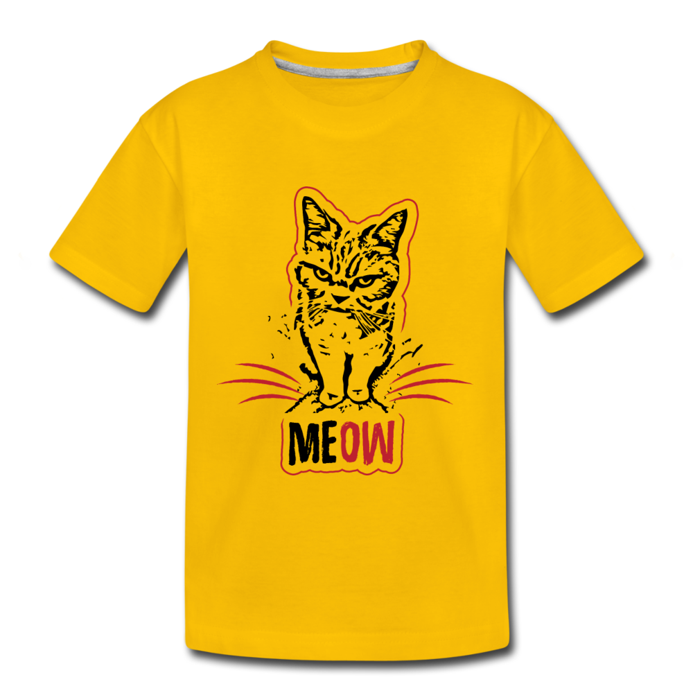 Angry Cat - Kids' Premium T-Shirt - sun yellow