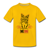 Angry Cat - Kids' Premium T-Shirt - sun yellow