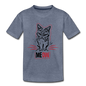 Angry Cat - Kids' Premium T-Shirt - heather blue