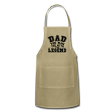 Dad the Legend - Adjustable Apron - khaki