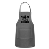 Dad the Legend - Adjustable Apron - charcoal