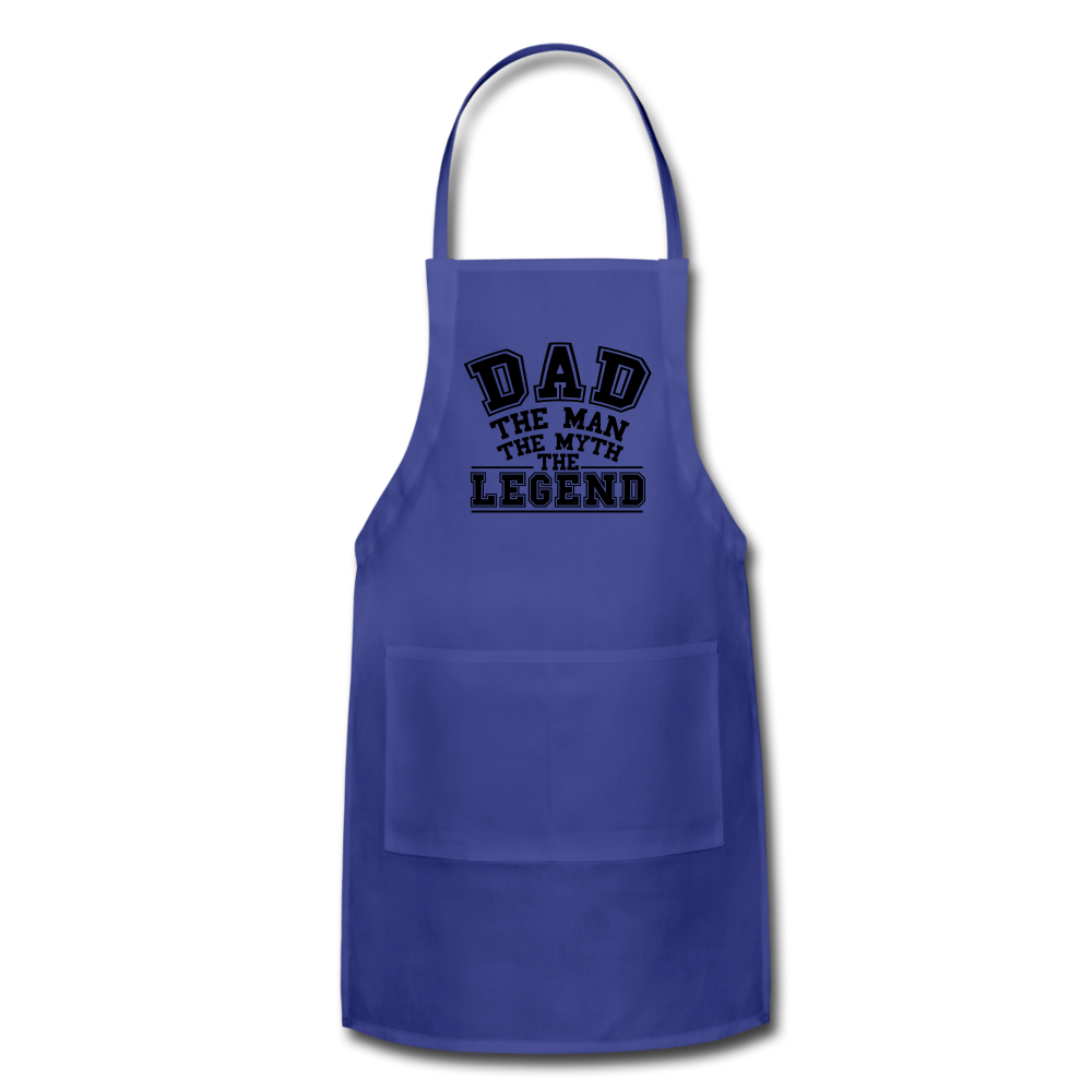 Dad the Legend - Adjustable Apron - royal blue