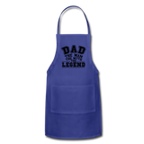Dad the Legend - Adjustable Apron - royal blue