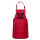Dad the Legend - Adjustable Apron - red