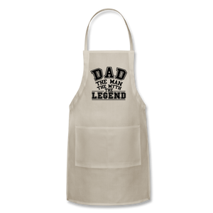 Dad the Legend - Adjustable Apron - natural