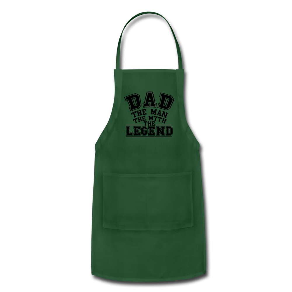 Dad the Legend - Adjustable Apron - forest green