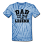 Dad the Legend - Unisex Tie Dye T-Shirt - spider baby blue