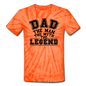 Dad the Legend - Unisex Tie Dye T-Shirt - spider orange