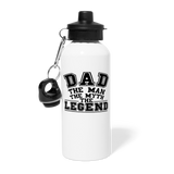Dad the Legend - Water Bottle - white