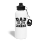 Dad the Legend - Water Bottle - white