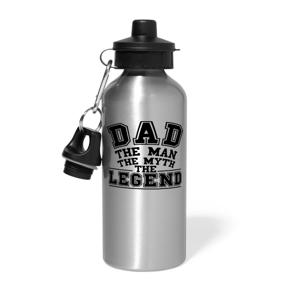 Dad the Legend - Water Bottle - silver