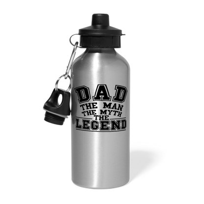 Dad the Legend - Water Bottle - silver