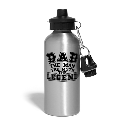 Dad the Legend - Water Bottle - silver