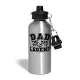 Dad the Legend - Water Bottle - silver