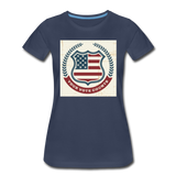 Vintage Your Vote Counts - Women’s Premium T-Shirt - navy