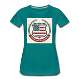 Vintage Your Vote Counts - Women’s Premium T-Shirt - teal