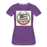 Vintage Your Vote Counts - Women’s Premium T-Shirt - purple