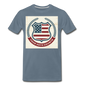 Vintage Your Vote Counts - Men's Premium T-Shirt - steel blue