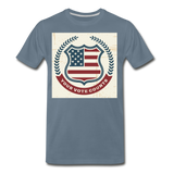 Vintage Your Vote Counts - Men's Premium T-Shirt - steel blue