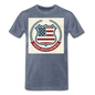 Vintage Your Vote Counts - Men's Premium T-Shirt - heather blue