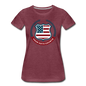 Your Vote Counts - Women’s Premium T-Shirt - heather burgundy