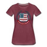 Your Vote Counts - Women’s Premium T-Shirt - heather burgundy