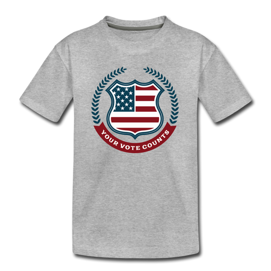 Your Vote Counts - Kids' Premium T-Shirt - heather gray