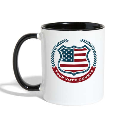 Your Vote Counts - Contrast Coffee Mug - white/black