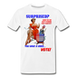 Pinup Voting "Surprised" - Men's Premium T-Shirt - white