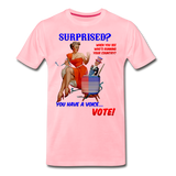 Pinup Voting "Surprised" - Men's Premium T-Shirt - pink