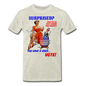 Pinup Voting "Surprised" - Men's Premium T-Shirt - heather oatmeal